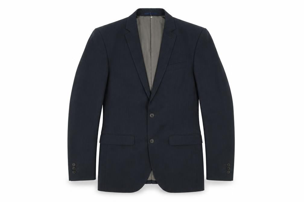 Next Men's Blue Long Blazer Jacket 38L