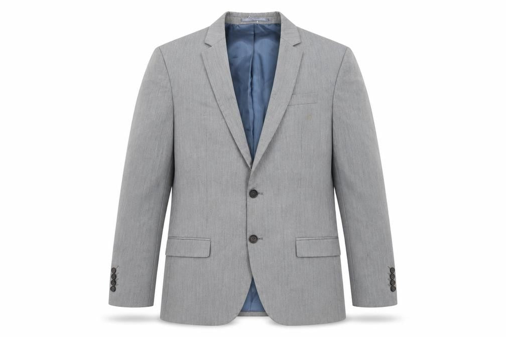 River Island Men's Grey Blazer Jacket Size 40S Formal