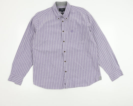 Marks and Spencer Men's Purple Slim Fit Shirt