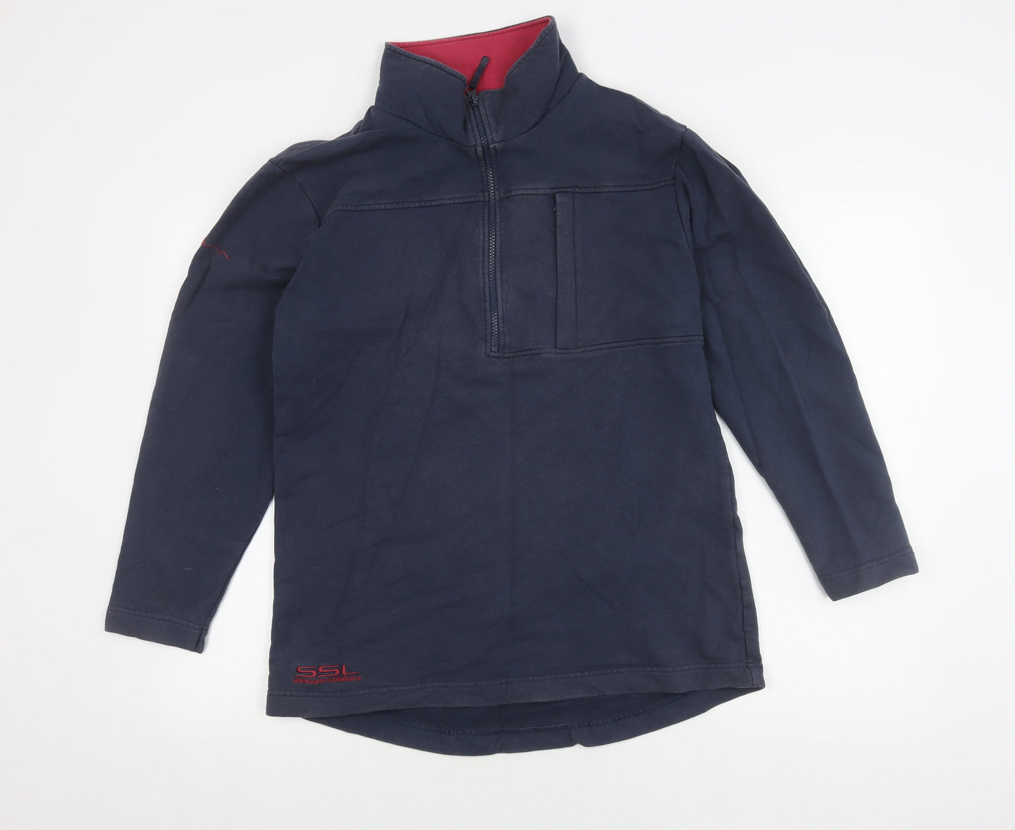 Shires Sports Men's Blue 1/2 Zip Top, Size M