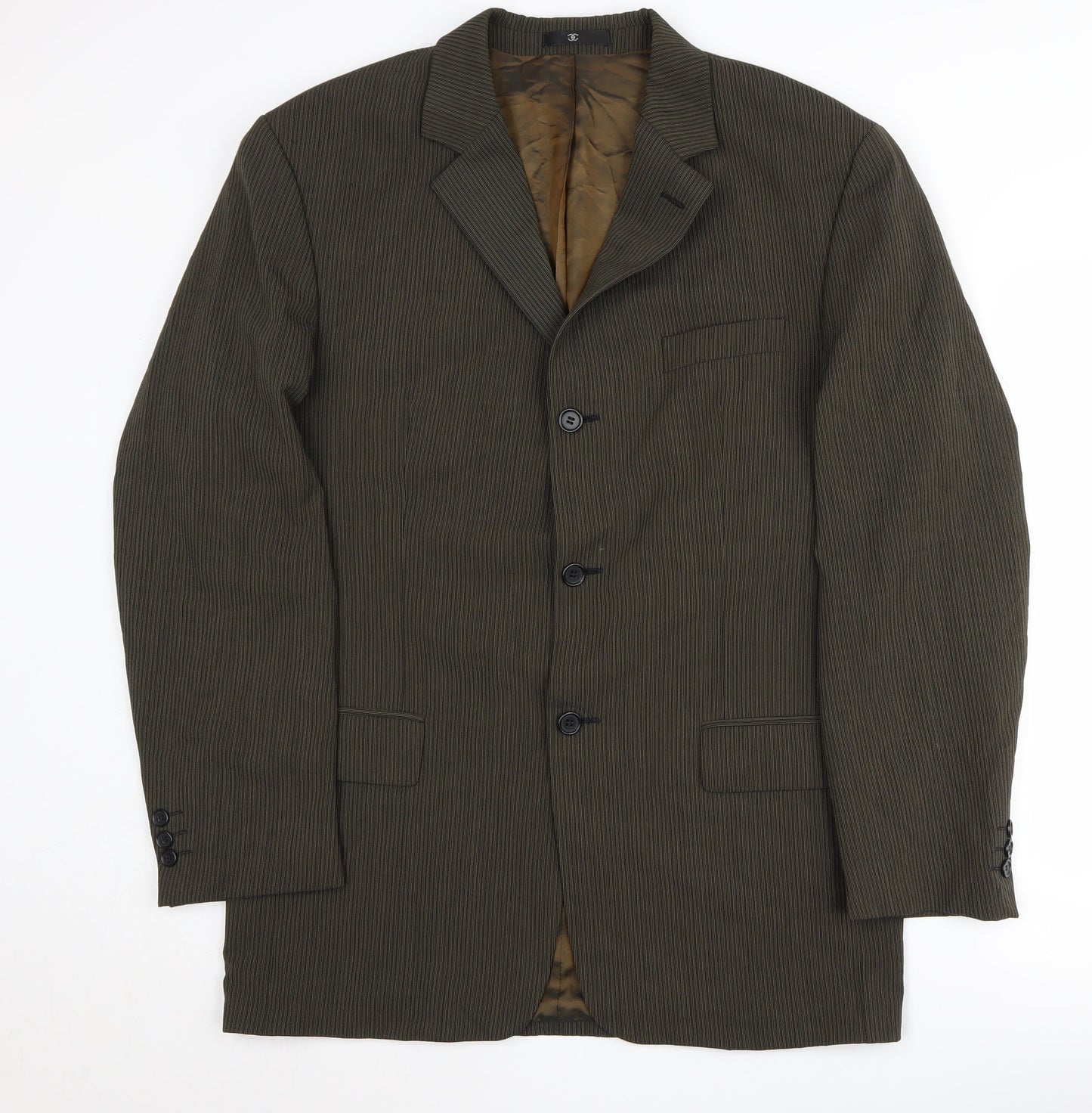 Ciro Citterio Men's Brown Striped Blazer 40L