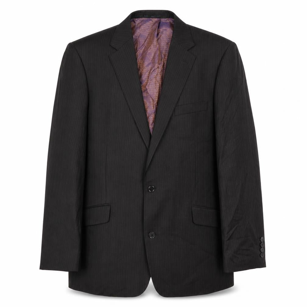 Ben Sherman Men's Black Single Breasted Polyester Blend Suit Jacket Size 44 Regular