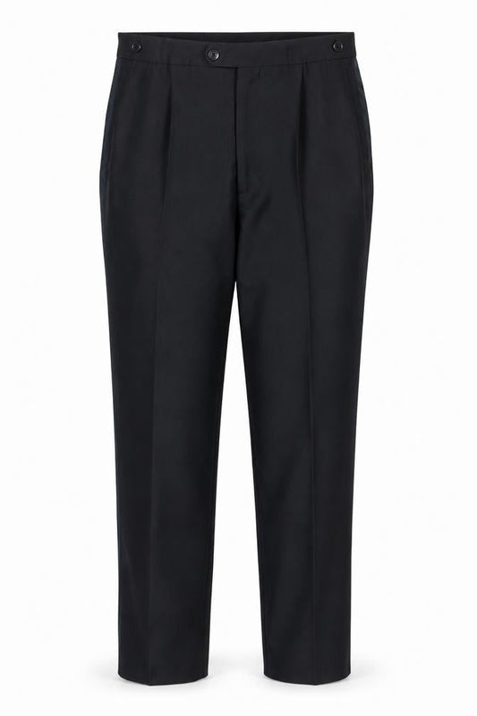 Ciro Citterio Men's Black Straight Leg Trousers 34L