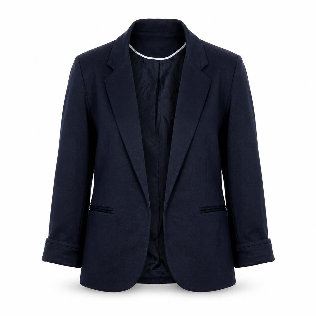 Wallis Women's Blue Blazer, Size 10, Lined Notch Lapel