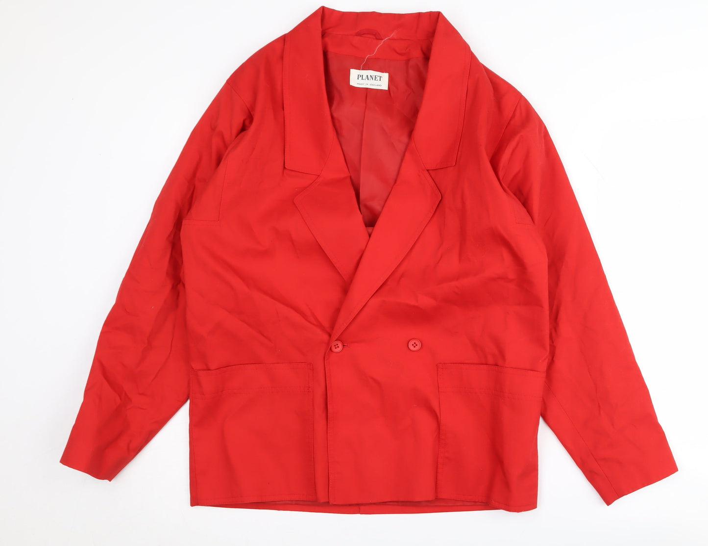 Planet Red Women's Blazer Size 12 Classic Notch Lapel