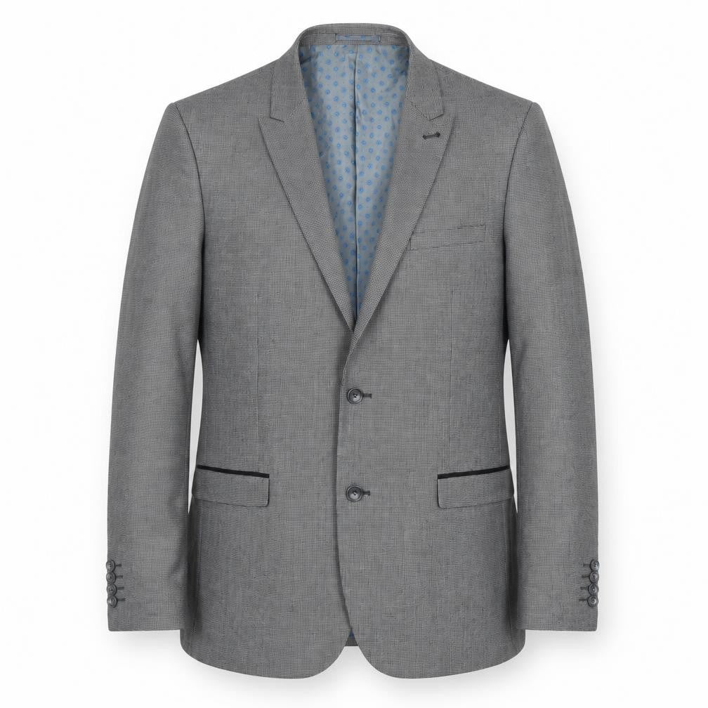 Fellini Men's Grey Blazer 42R Regular Fit Business Jacket