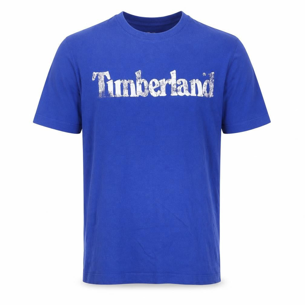 Timberland Men's Blue Medium Logo T-Shirt