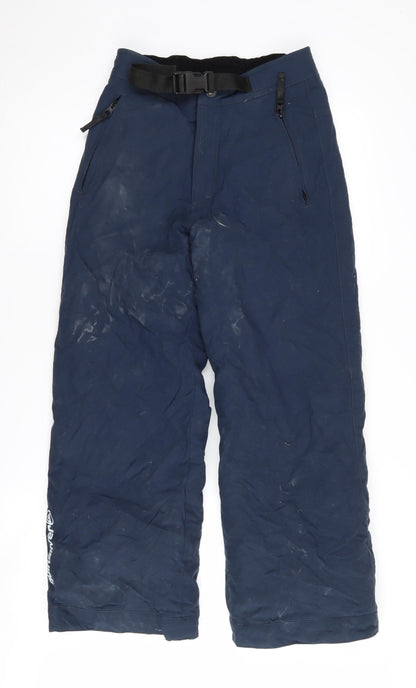 Additional front view of Quiksilver boys’ blue snow pants, size 12, years