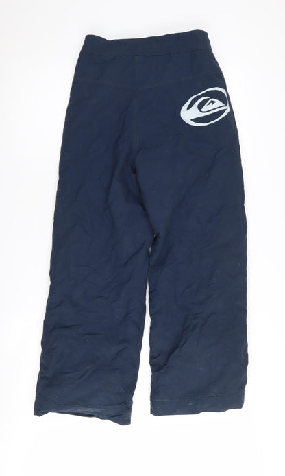 Back view of Quiksilver boys’ blue snow pants, size 12, years