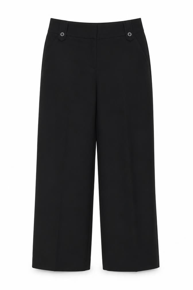 Next Women's Black Trousers Size 12, Polyester, Good Condition