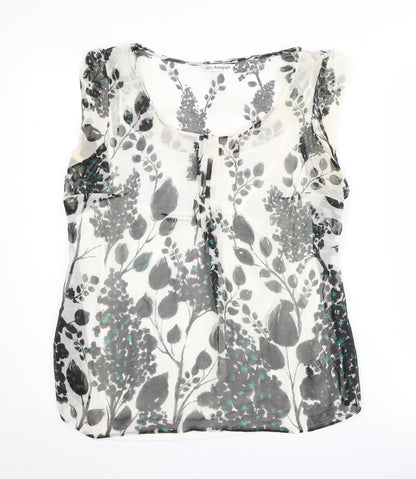 Marks & Spencer Women's Floral Silk Camisole - Size 14
