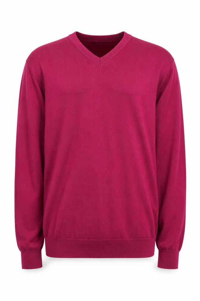 Blazer Men's Purple V-Neck Pullover Jumper 2XL
