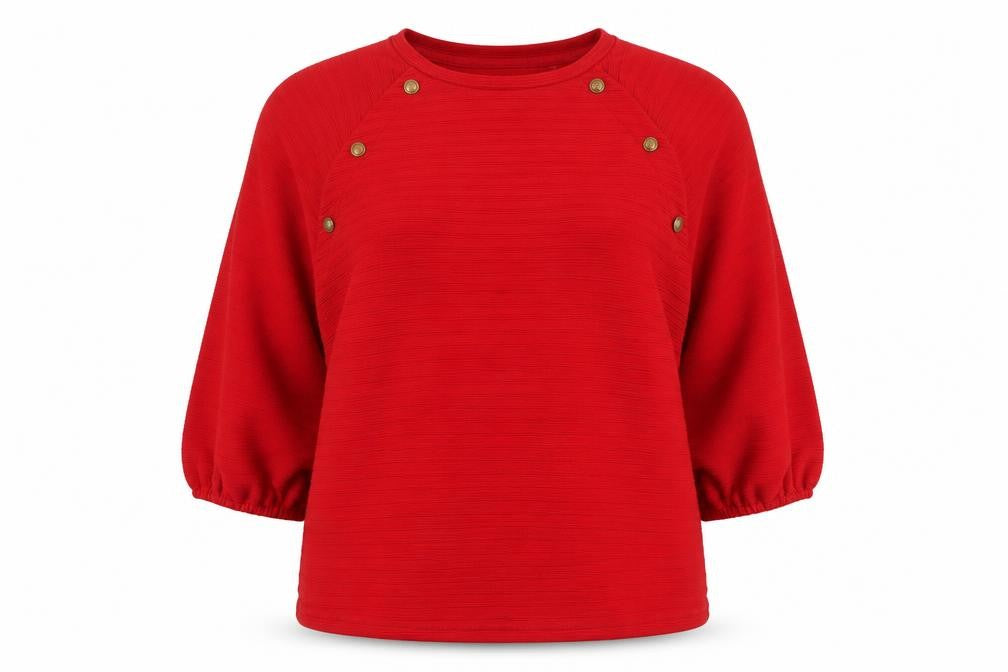 Next Women's Red Crew Neck Jumper Size 14