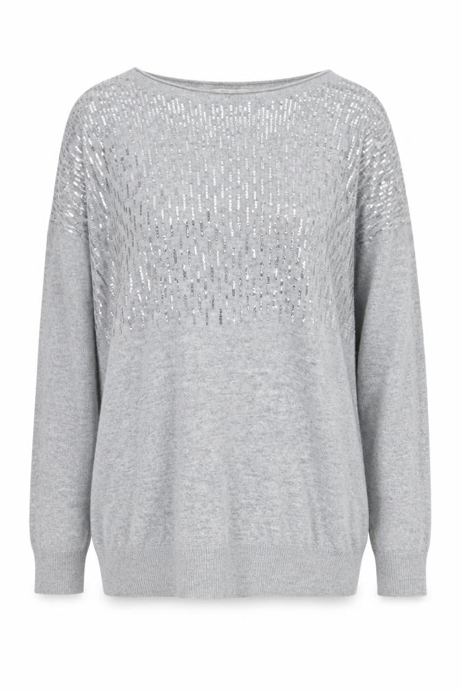 Next Grey Sequin Women's Long Sleeve Jumper Size 10