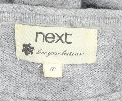 Next Grey Sequin Women's Long Sleeve Jumper Size 10