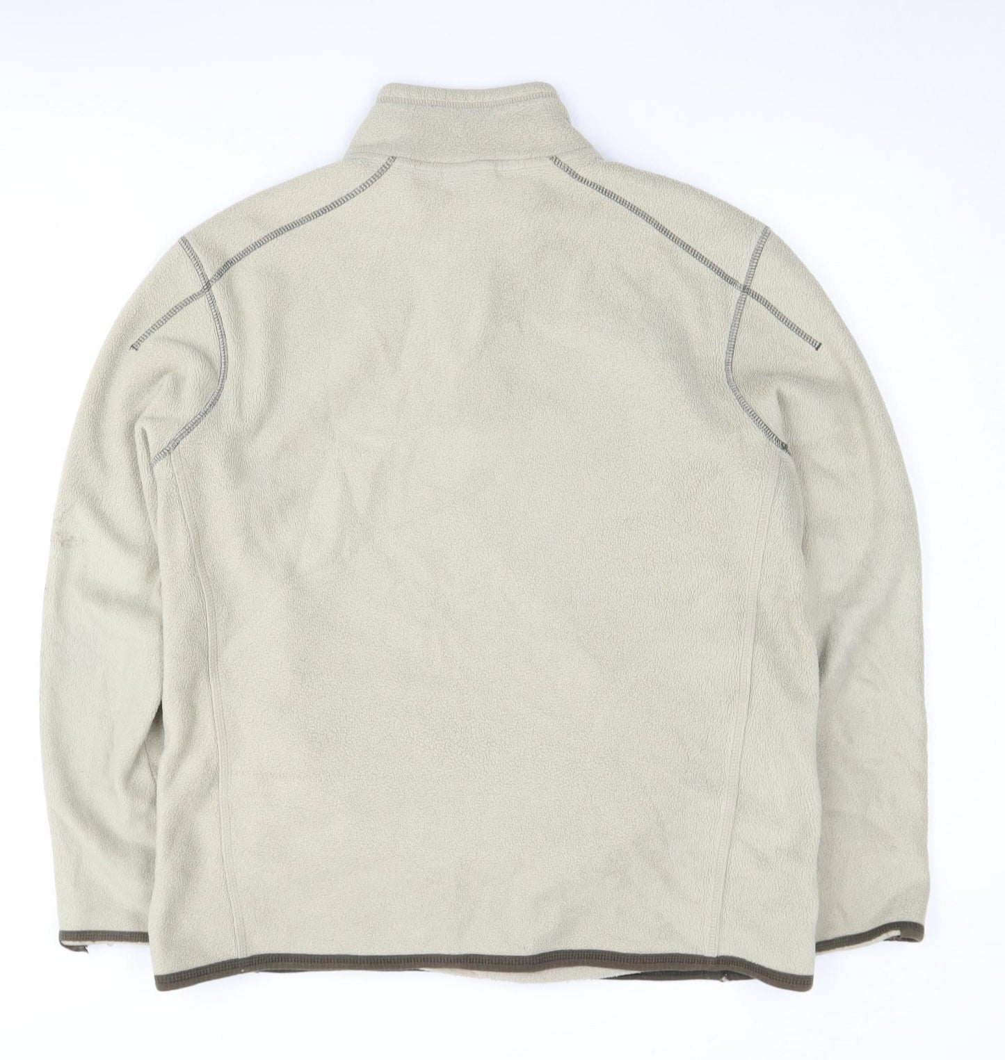 Next Men's Beige Medium Pullover Fleece Sweatshirt