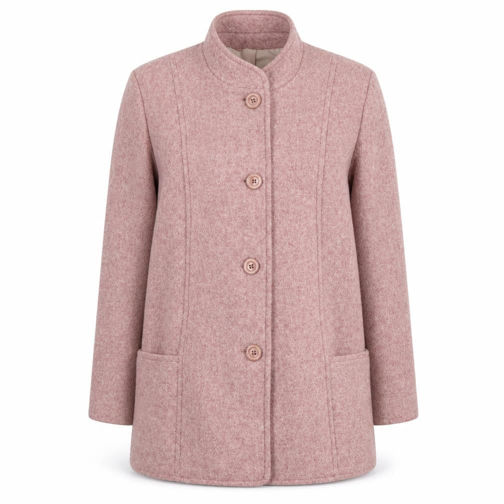 Lauré Pink Wool Women's Coat Size 20 Classic Style