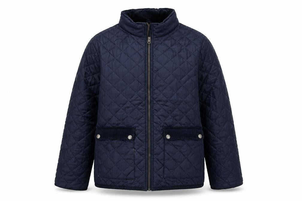 H&M Boys Blue Quilted Jacket 14 Years Lined Casual