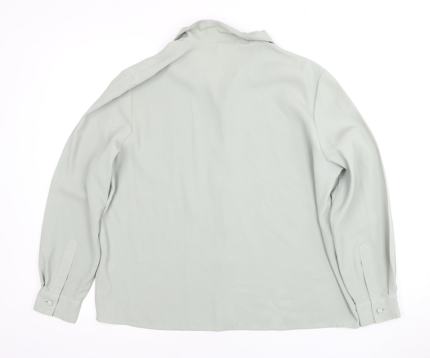 Eastex Women's Grey Long Sleeve Button-Up Shirt