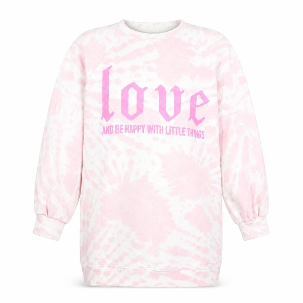 Zara Girls Pink Tie-Dye Graphic Sweatshirt 10-11 Years