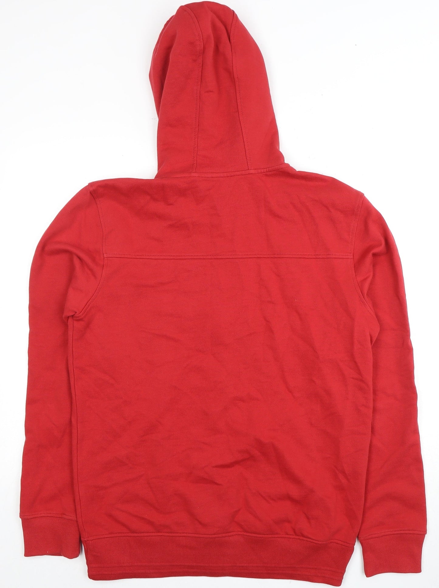 Next Men's Red Full Zip Hoodie M Hooded Knit