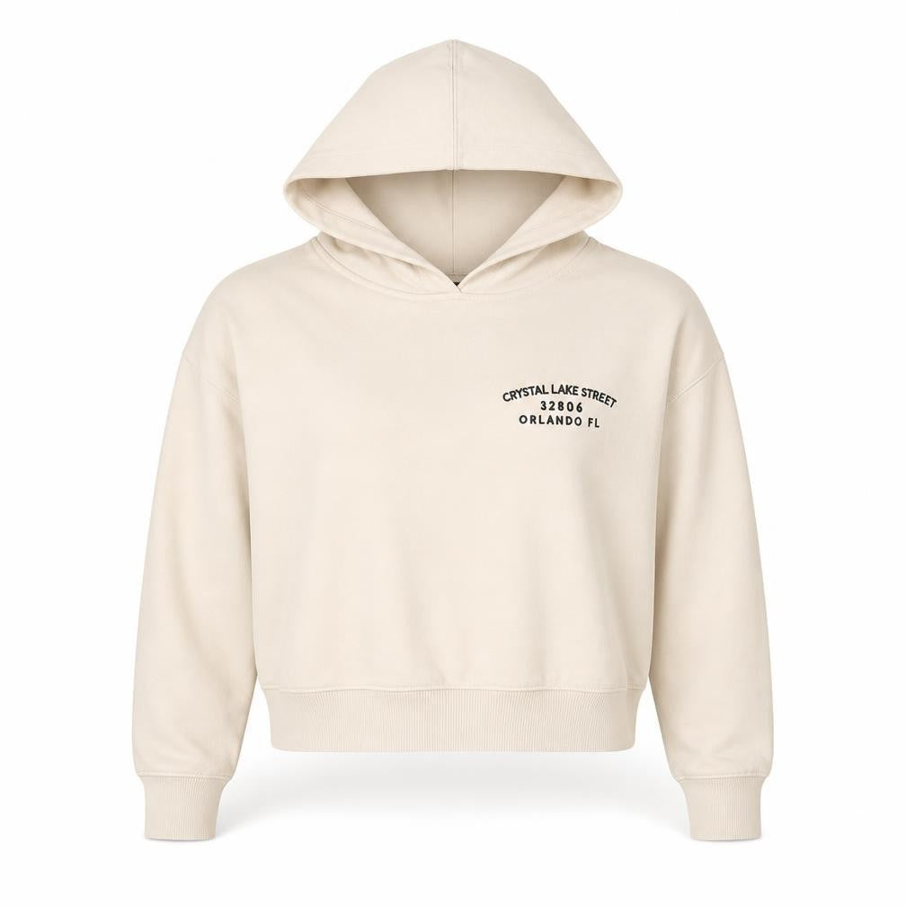 Zara Women's Ivory Pullover Hoodie M