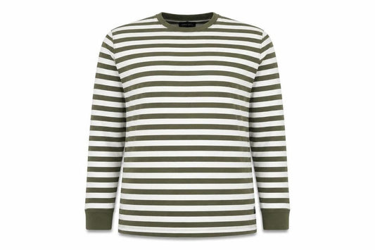KOALA BAY Women's Green Striped Long Sleeve T-Shirt