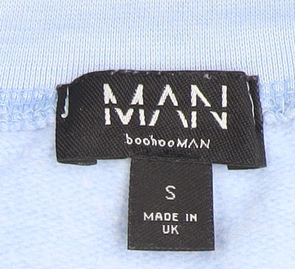 boohooMAN Men's Blue Pullover Sweatshirt S