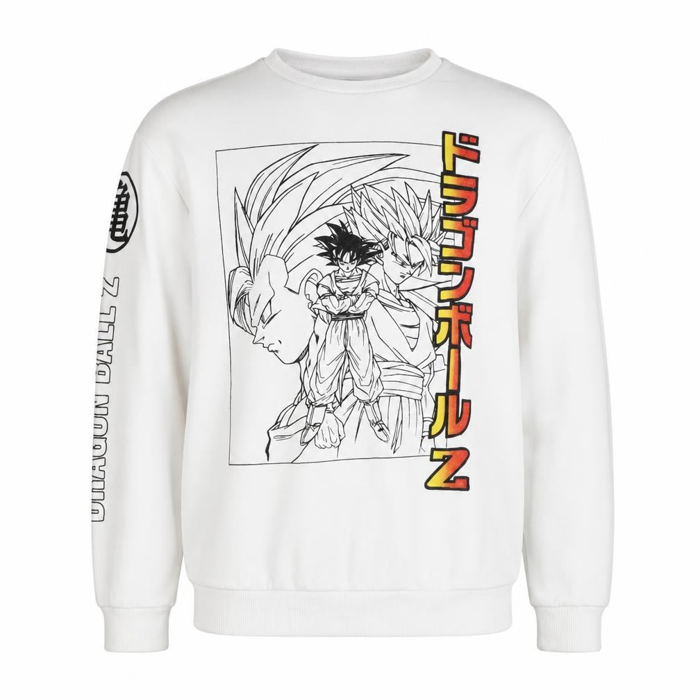Dragon Ball Z Boys White Pullover Hoodie Size 146