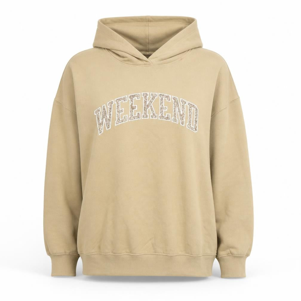 Marks & Spencer Women's Beige Pullover Hoodie M