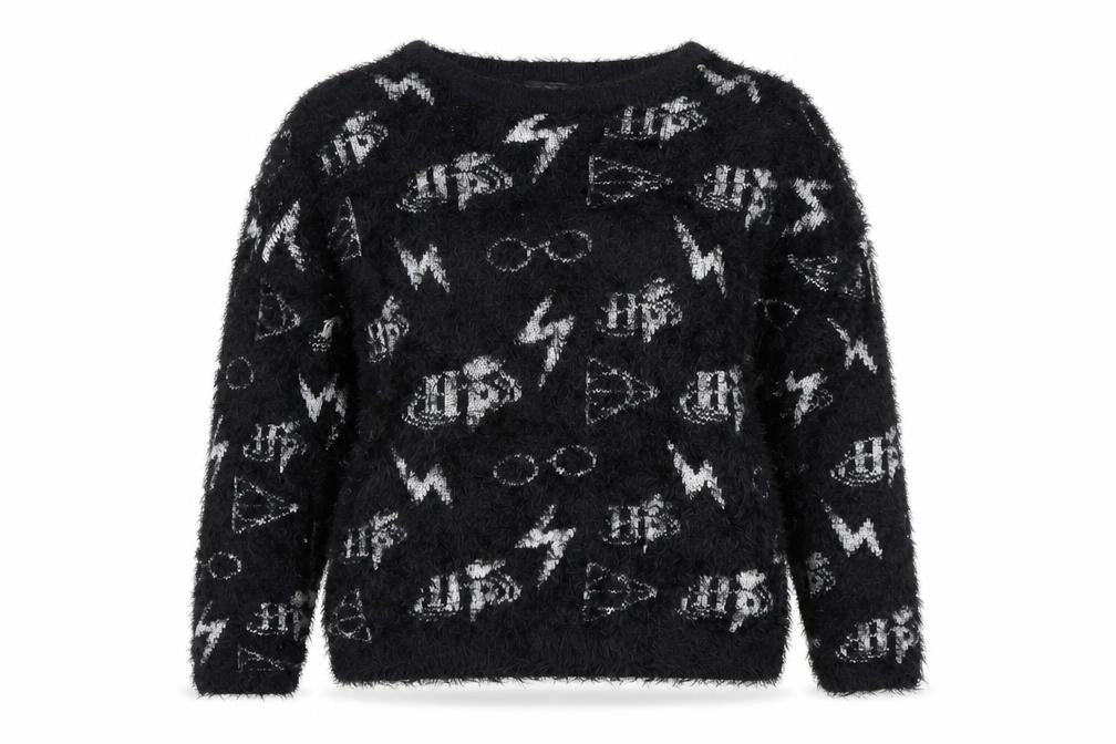 Harry Potter Women’s Black Pullover Jumper, S, Winter