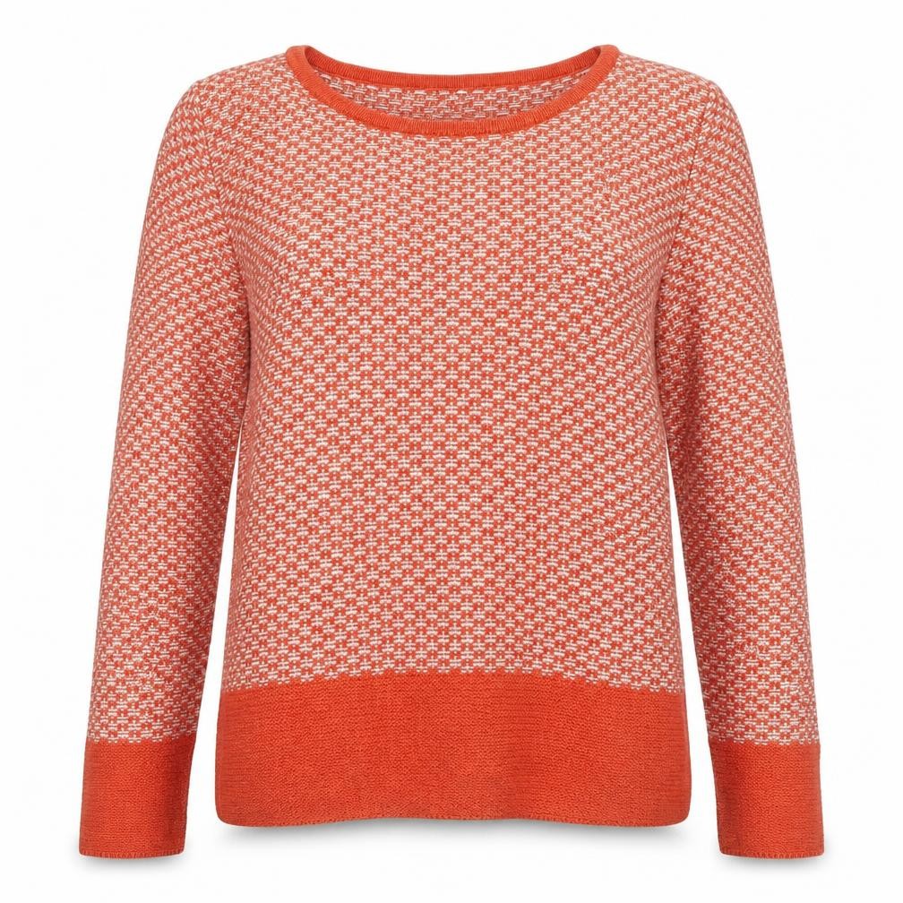 Next Women's Red Geometric Knit Jumper Size 10