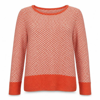 Next Women's Red Geometric Knit Jumper Size 10