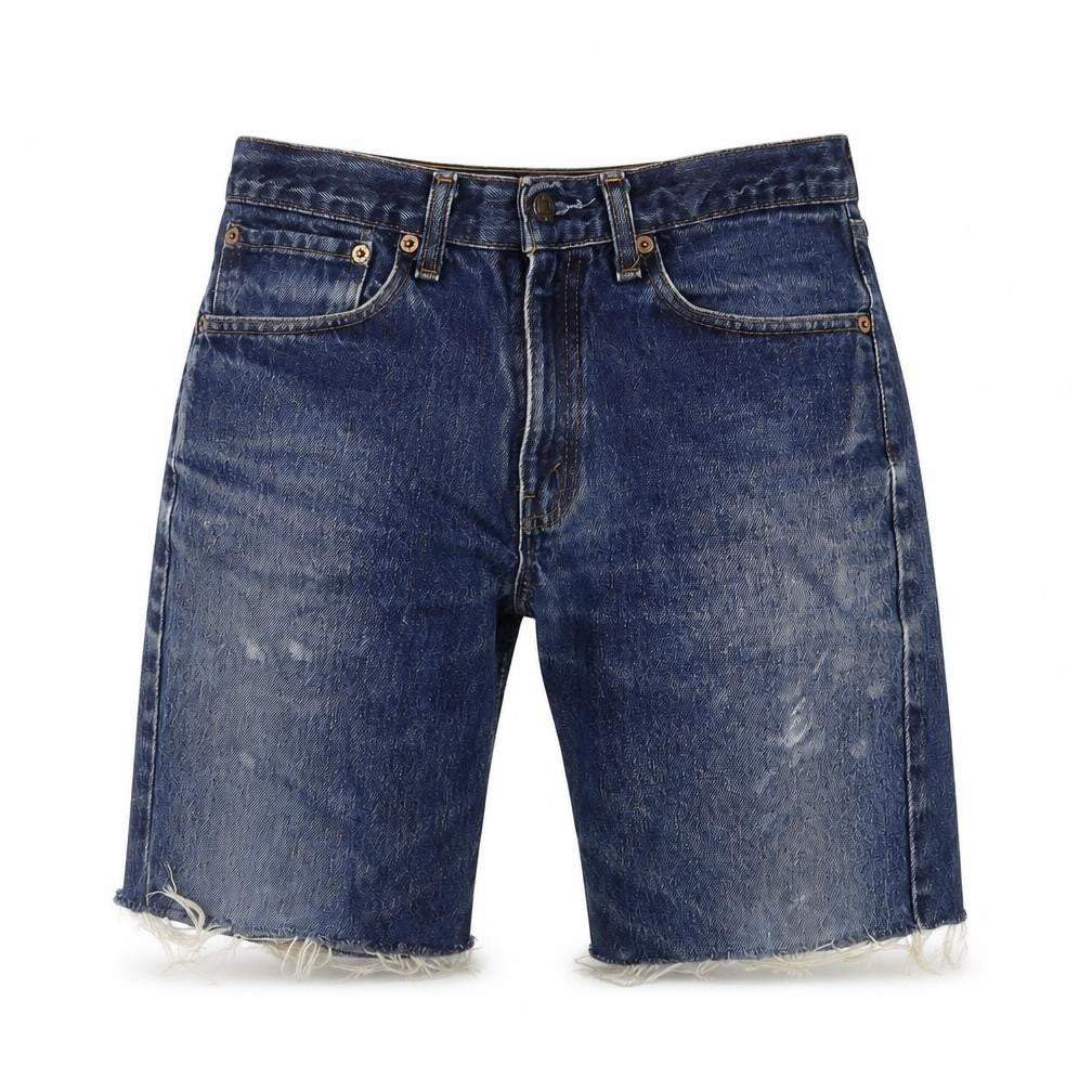 Levi's Men's Blue Denim Shorts 31 Distressed Style