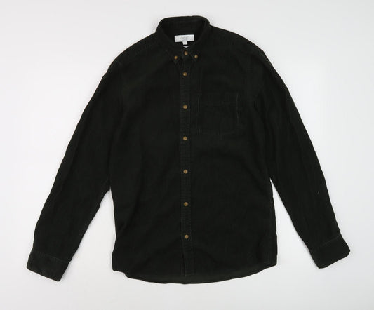 Next Men's Black Slim Fit Casual Shirt, Size S