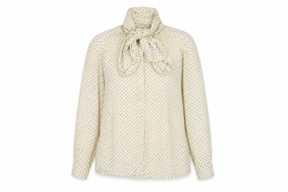 Next Women's Ivory Polka Dot Blouse Size 14