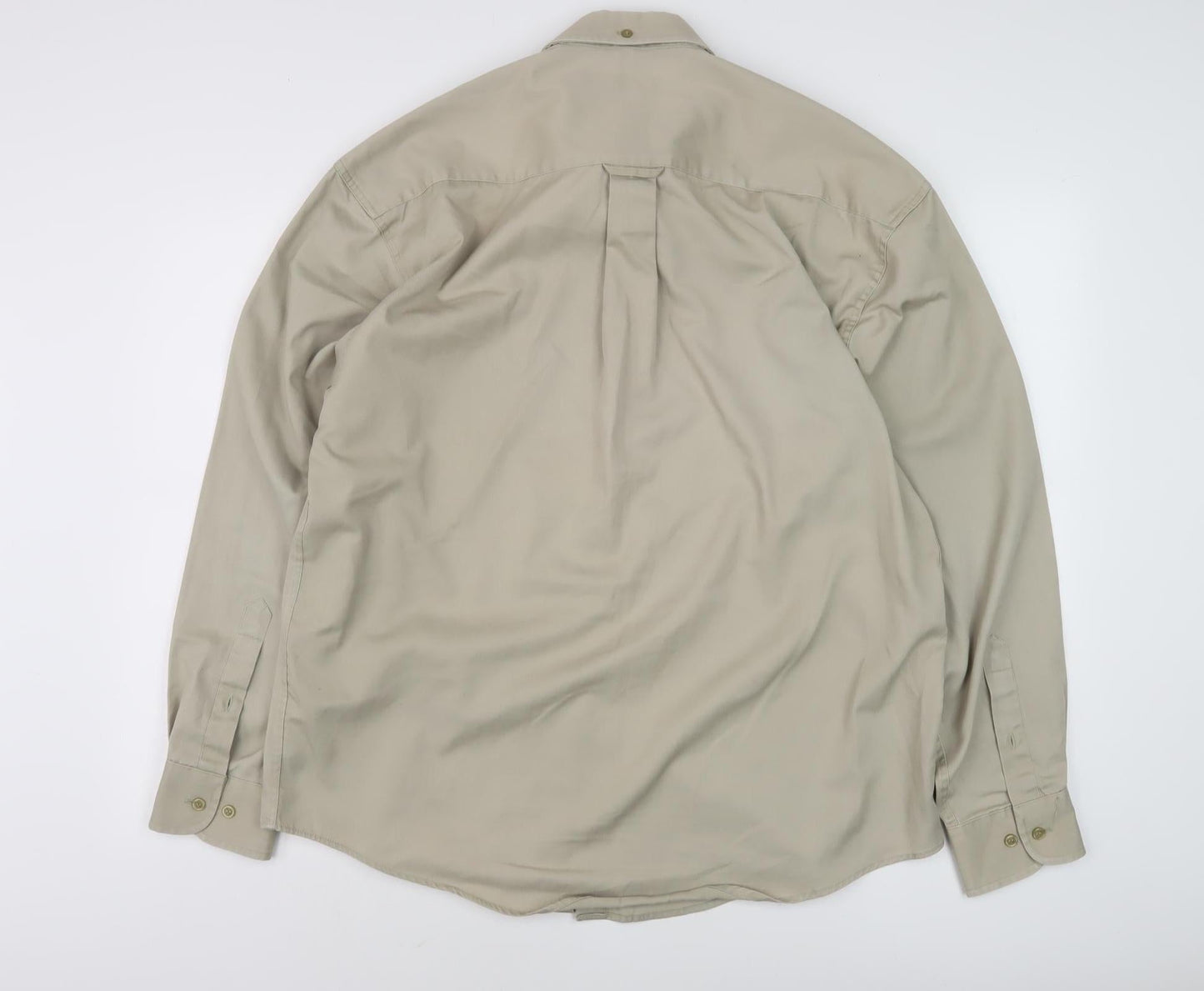 armando Men's Beige Long Sleeve Shirt L
