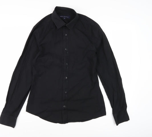 French Connection Men's Black S Dress Shirt
