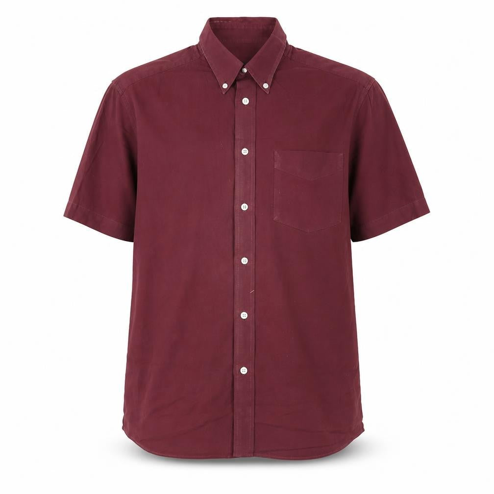 Marks & Spencer Men's Red Short Sleeve Shirt