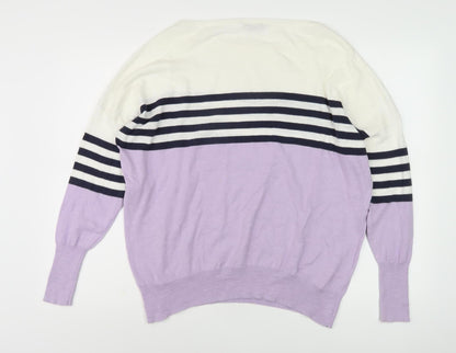 Back view of Only & Sons Women's Multicoloured Striped jumper L