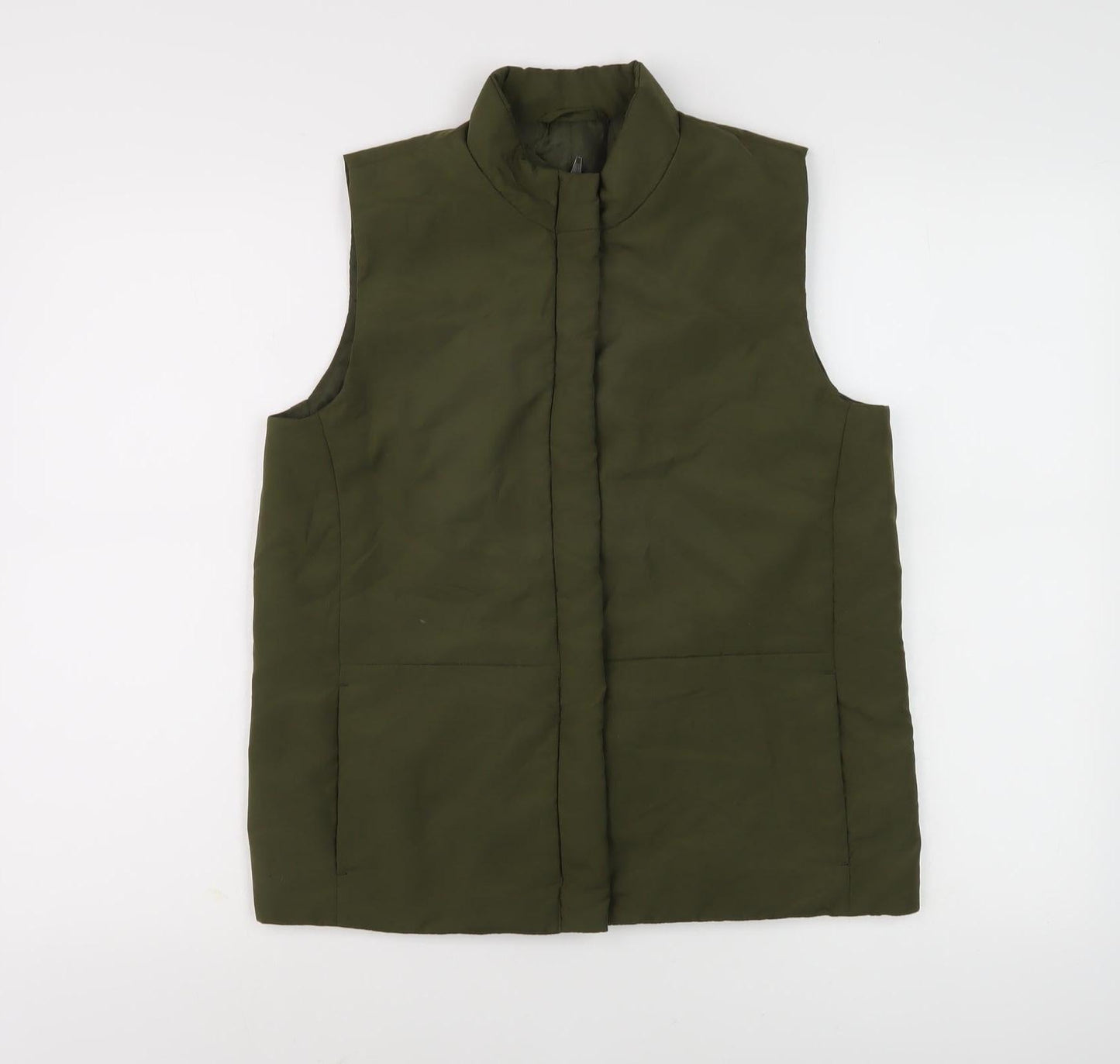 BHS Women's Green Sleeveless Waistcoat Size 10