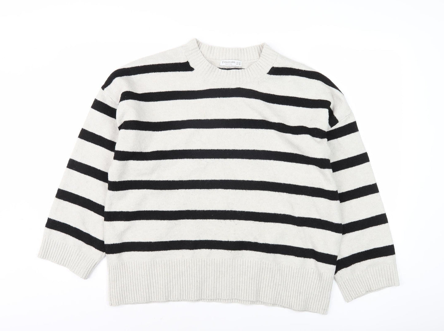 Stradivarius Women's Black Pullover Jumper Size 12