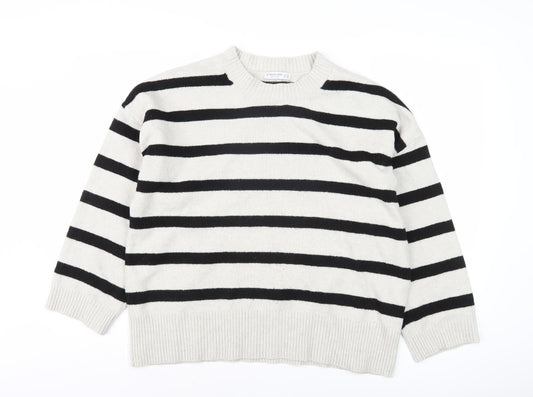 Stradivarius Women's Black Pullover Jumper Size 12
