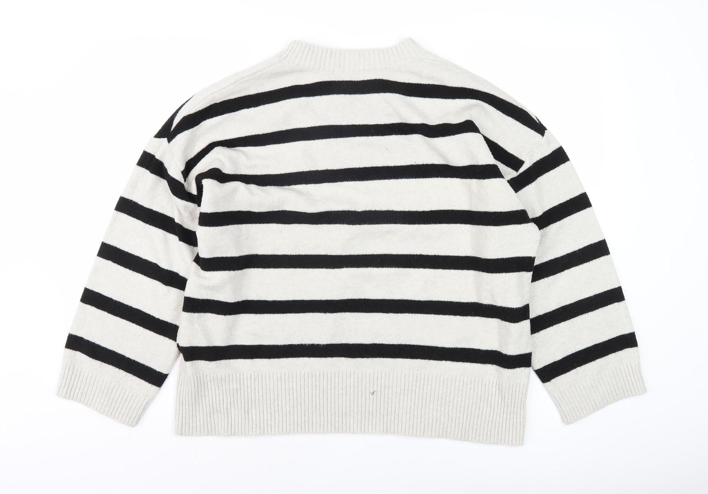 Stradivarius Women's Black Pullover Jumper Size 12