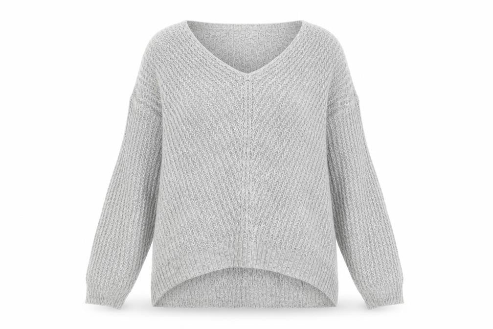 Jacqueline de Yong Women's Grey Pullover Jumper M