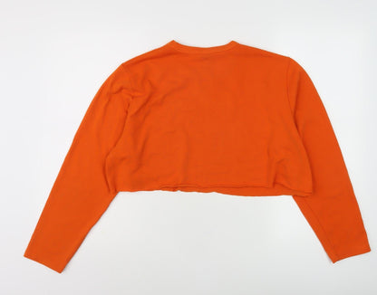 UNK Womens Orange Cropped T-Shirt, M