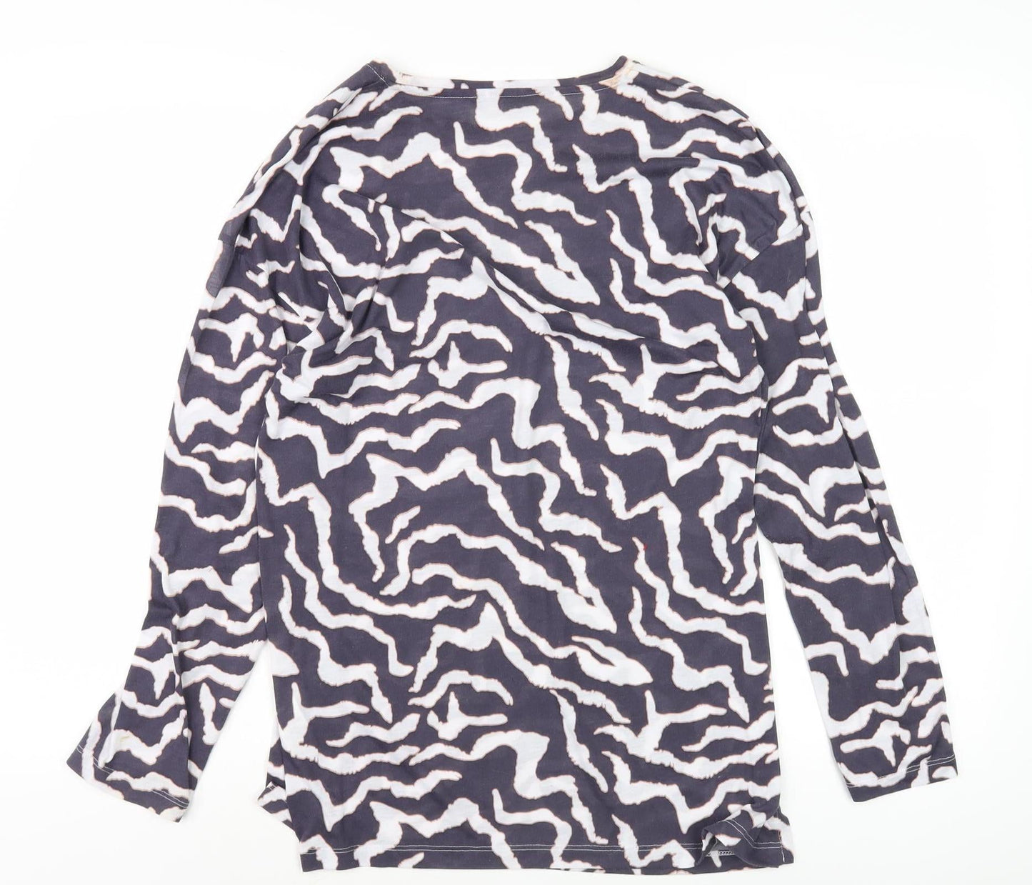 Marks and Spencer Animal Print Women's T-Shirt, Size 10, Grey