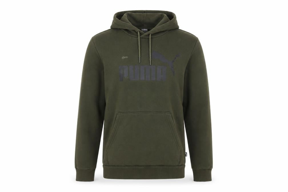 Puma Men's Green Pullover Hoodie - Size S, Logo Accent