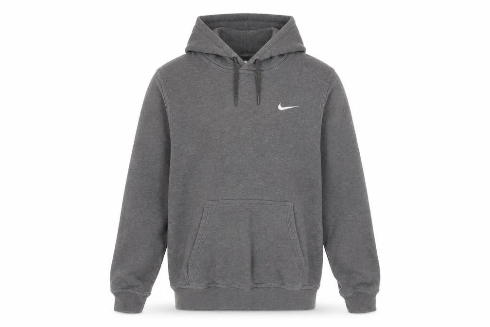 Nike Men's Grey Pullover Hoodie S Logo Hooded