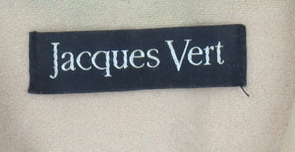 Jacques Vert Women's Beige Long Overcoat Size 12